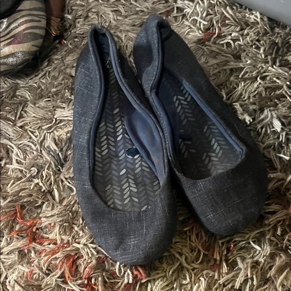 Time and Tru Dark Gray Ballet Flats